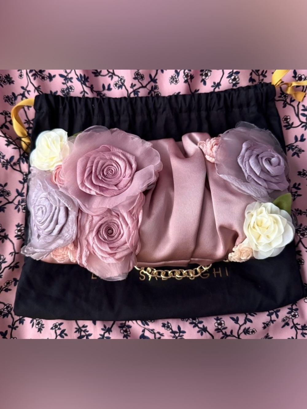 Lele Sadoughi x The MET Klimt Flower Evening Bag